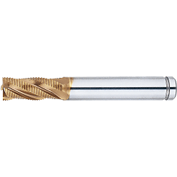 AS Coated Powdered High-Speed Steel Roughing End Mill, Short, Center Cut ASPM-RFPS5