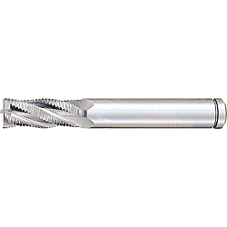 Powdered High-Speed Steel Roughing End Mill, Short, Center Cut / Non-Coated Model PM-RFPS8