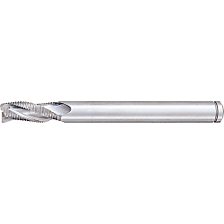 Powdered High-Speed Steel Roughing End Mill, Short, Long Shank, Center Cut / Non-Coated Model PM-RFPLS30