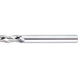 High-Speed Steel Roughing End Mill, Short, Long Shank, Center Cut / Non-Coated Model RFPLS22