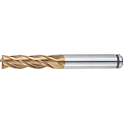 AS Coated Powdered High-Speed Steel Square End Mill, 4-Flute, Regular ASPM-EM4R15