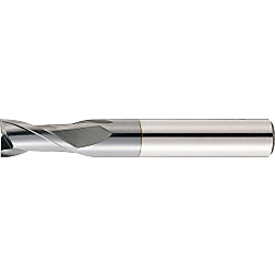TiCN Coated Powdered High-Speed Steel Square End Mill, 2-Flute, Short VPM-EM2S21