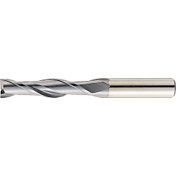 TiCN Coated Powdered High-Speed Steel Square End Mill, 2-Flute, Long VPM-EM2L15