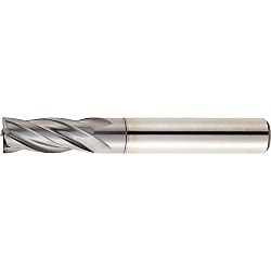TiCN Coated Powdered High-Speed Steel Square End Mill, 4-Flute, Short VPM-EM4S25