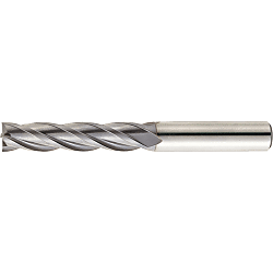TiCN Coated Powdered High-Speed Steel Square End Mill, 4-Flute / Regular VPM-EM4L4