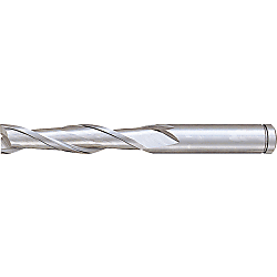 Powdered High-Speed Steel Square End Mill, 2-Flute, Long / Non-Coated Model PM-EM2L13
