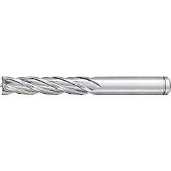 Powdered High-Speed Steel Square End Mill, 4-Flute / Regular / Non-Coated Model PM-EM4L6