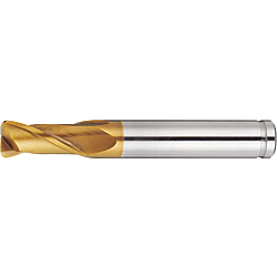 AS Coated Powdered High-Speed Steel Radius End Mill, 2-Flute / Short ASPM-CR-EM2S16-R1