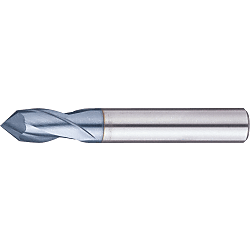 TiCN Coated Powdered High-Speed Steel Chamfering End Mill, 2-Flute, Short VPM-MEM2S12-60