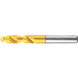 TiN Coated High-Speed Steel Drill for Stainless Steel Machining, Straight Shank / Stub, Regular Model G-SSDR2.5