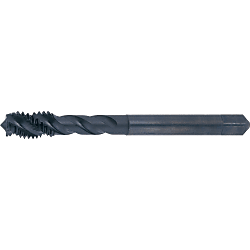 Powdered High-Speed Steel Spiral Tap, Difficult-to-Cut Materials Supported M-SPFT-M2.5-0.45