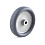 Thermoplastic wheel, approx. 85 ° Shore A, polypropylene rim TPGK-100-23-29-G08