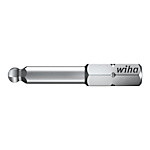 Wiha Bit Set Standard 25 mm Sechskant-Kugelkopf 3-tlg. 1/4" in Box