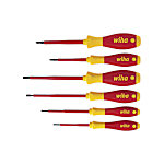 Wiha Schraubendreher Set SoftFinish® electric Schlitz, Pozidriv 6-tlg.