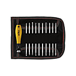 Wiha Schraubendreher mit Wechselklingen Set SYSTEM 4 ESD gemischt 12-tlg. inkl. Rolltasche