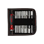 Wiha Schraubendreher mit Wechselklingen Set SYSTEM 6 Sechskant-Steckschlüssel 13-tlg. inkl. Rolltasche