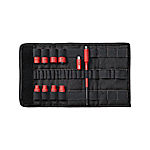 Wiha Steckschlüsseleinsatz 1/4" Set TorqueVario®-S electric gemischt 11-tlg. inkl. Adaptern und Falttasche