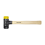 Wiha Schonhammer Safety mittelweich/mittelhart mit Hickory-Holzstiel, Rund-Schlagkopf