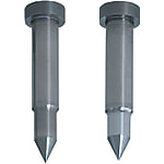 Pilot pins for stripper plate / cylindrical head / stepped / conical parabolic tip / solid carbide / TiCN