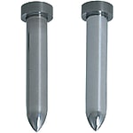 Pilot pins for stripper plate / cylindrical head / stepped / parabolic tip / lapped / solid carbide