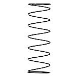 Druckfedern für Nadelkäfige / RSWP / spiralförmig / Runddraht