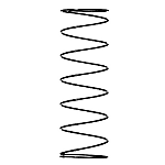 Druckfedern für Kugelkäfige / SWP, SWPL / Federstahl (kalt gezogen) / spiralförmig / Runddraht