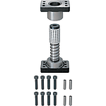 Ball bearing post guides for die sets / Guide bearing and retaining bearing / aluminium ball cage with cage stopper