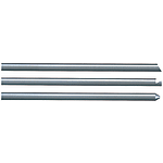 Ejector pins / head flattened on one side / tool steel / nitrided / machined end / length configurable