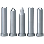 Perni centrali / cilindrici / con testa / acciaio per utensili / d, L 0,01 mm / forma della faccia selezionabile