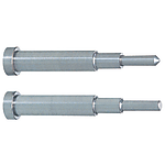 Tiges noyau pour contour / cylindriques / HSS, acier à outils / D 0,005, L 0,01mm / deux fois épaulées / forme frontale au choix