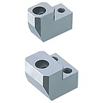 Core lock stopper blocks / wedge-shaped / counterbore / inclined pin support / partial groove embedding