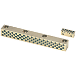 Sliding guide rails / copper alloy / maintenance-free / hole spacing selectable