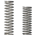 Compression springs / flat wire / lacquered, unlacquered / 60% spring deflection / 200° heat-resistant