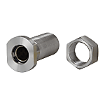 Oil Free Bushing with Threaded Housing and Nut - Copper Alloy Flanged Single Type