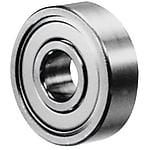 Deep groove ball bearings / single row / ZZ / reduced particle emission rate / stainless / MISUMI