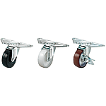 Castors with Mounting Plate