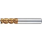 AS Coated High-Speed Steel Square End Mill, 4-Flute / Short