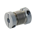 Bellow couplings / grub screw clamping, hub clamping / bellows: stainless steel / body: stainless steel / BKXK, BKXS, BKXKV, BKXSV, BKXSY / ABP Antriebstechnik