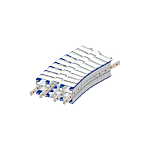 Hinged Chain Conveyors / sliding bend / aluminium, steel / 195mm system width / 600mm radius / EURO-flex 195