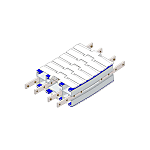 Hinged Chain Conveyors / sliding arch vertical / radius 600mm / EURO-flex 195