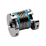 Bellow couplings / half-shell clamping, feather key DIN 6885 / bellows: stainless steel / body: aluminium / KB2H / KBK