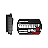 Wiha Bit Set FlipSelector Standard 25 mm Sechskant 11-tlg, 1/4" C6,3 mit Gürtelclip