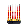 Wiha Feinschraubendreher Set PicoFinish® electric Schlitz, Phillips 7-tlg. inkl. Halter