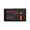 Wiha Schraubendreher und Steckschlüsseleinsatz 1/4" Set slimVario® electric gemischt 14-tlg. inkl. Falttasche