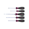 Wiha Schraubendreher Set MicroFinish® Schlitz, Phillips mit durchgehender Sechskantklinge und massiver Stahlkappe