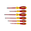 Wiha Schraubendreher Set SoftFinish® electric Schlitz, Pozidriv 6-tlg.