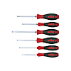 Wiha Schraubendreher Set SoftFinish® Schlitz, Phillips 6-tlg. mit Sechskantansatz