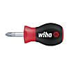 Wiha Schraubendreher SoftFinish® Phillips mit kurzer Rundklinge, Stubby