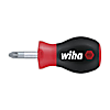 Wiha Schraubendreher SoftFinish® Pozidriv mit kurzer Rundklinge, Stubby