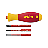 Wiha Schraubendreher mit Bithalter Set SoftFinish® slimVario® electric 4-tlg. mit slimBits